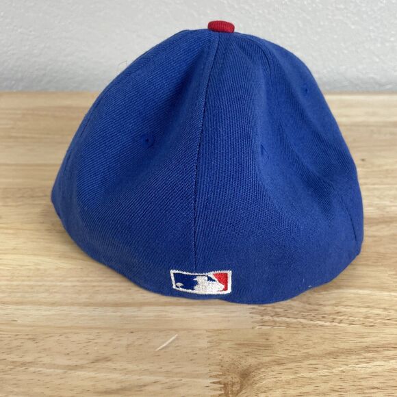 New Era Chicago Cubs 59FIFTY C Red Bill Blue Cap Fitted Men’s Size: 7 1/4 Hat - Picture 4 of 8